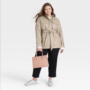 Women's brown anorak jacket multiple sizes
